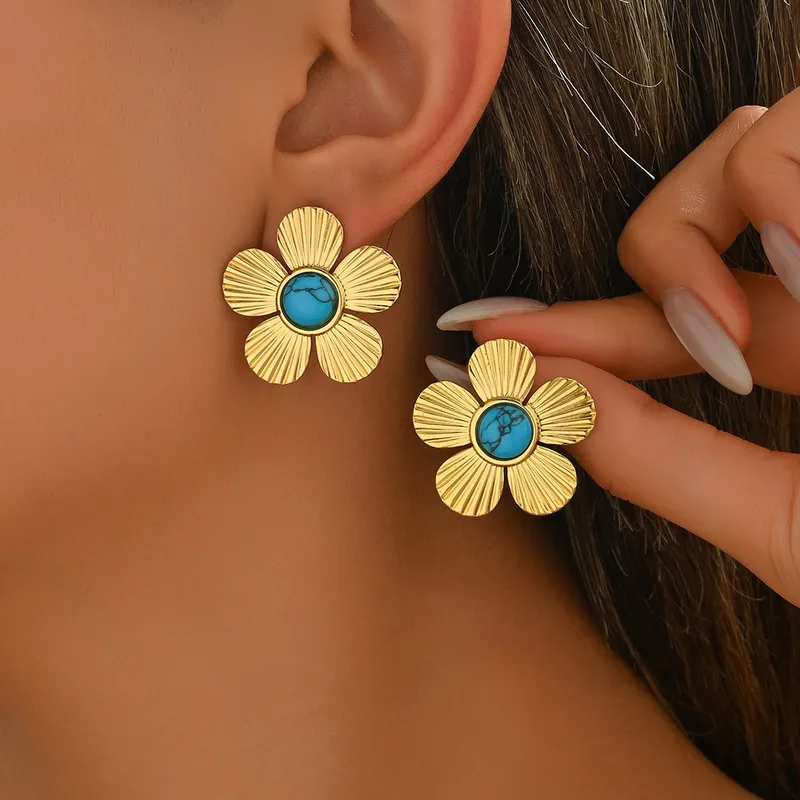 Boucle d'oreille "Turquoise"
