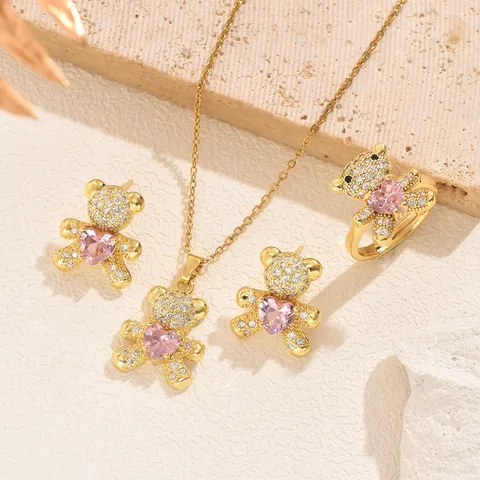 Parure "Teddy pinky"