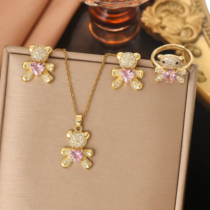 Parure "Teddy pinky"