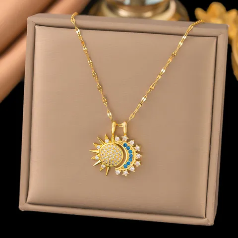 Collier "Sun and Luna"